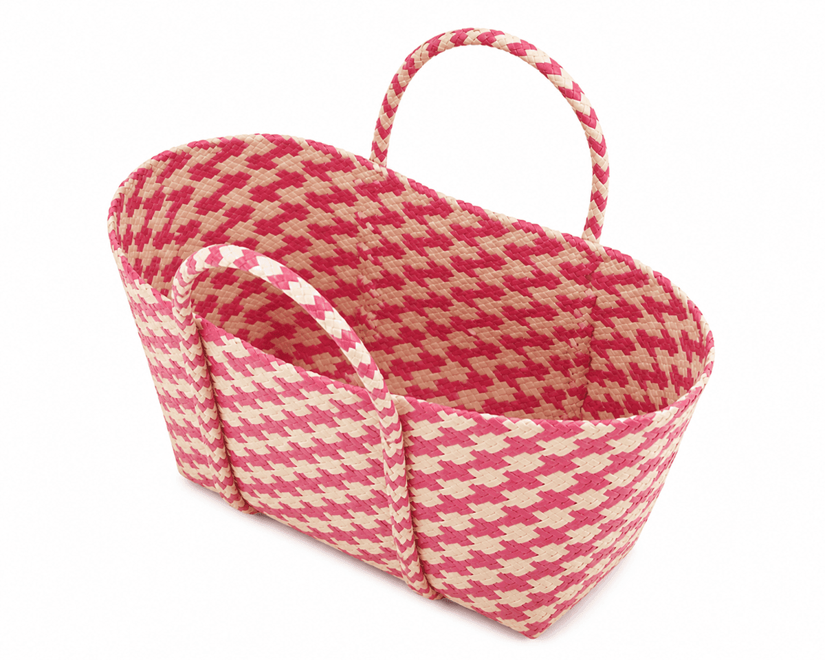 Blush Weave Utility Tote