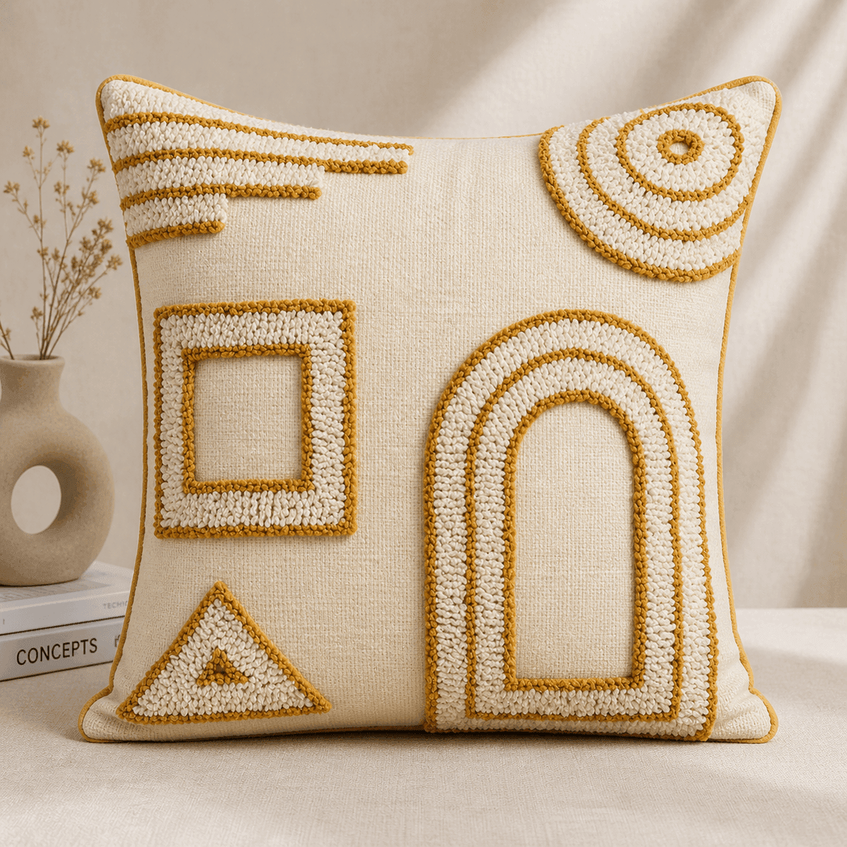 Geo Arch Tufted Cushion