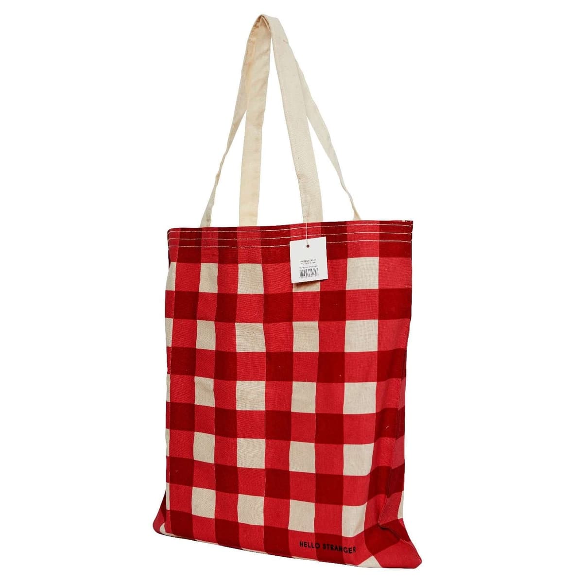 Classic Check Raw Cotton Tote