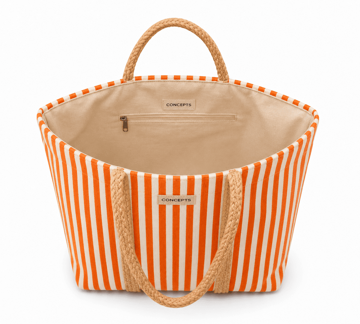Sunset Stripe Handwoven Tote