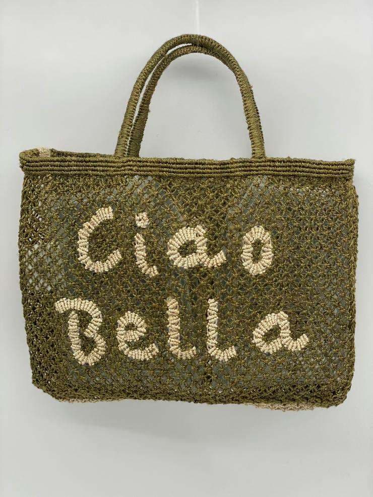 Ciao Bella Handwoven Jute Tote