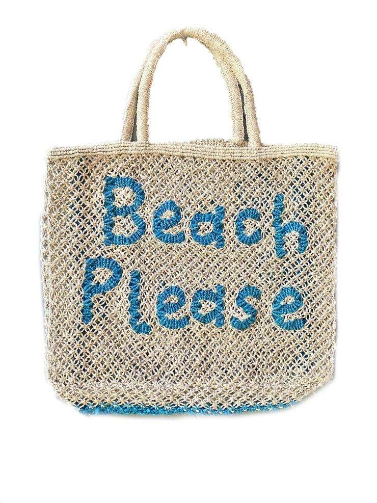 Beach Please Handwoven Jute Tote