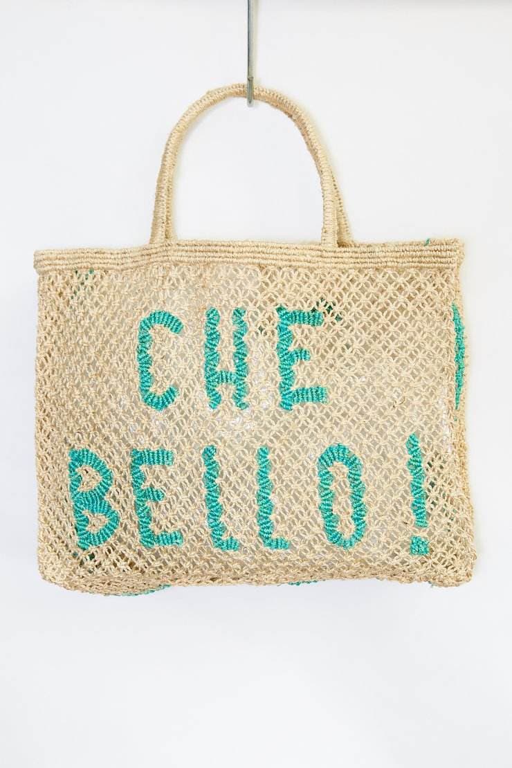Che Bello Handwoven Jute Tote