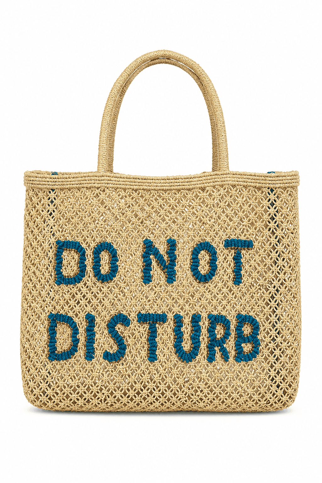 Do Not Disturb Handwoven Jute Tote