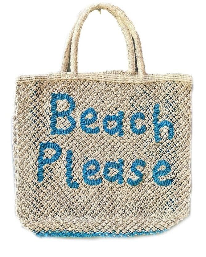 Beach Please Jute Tote