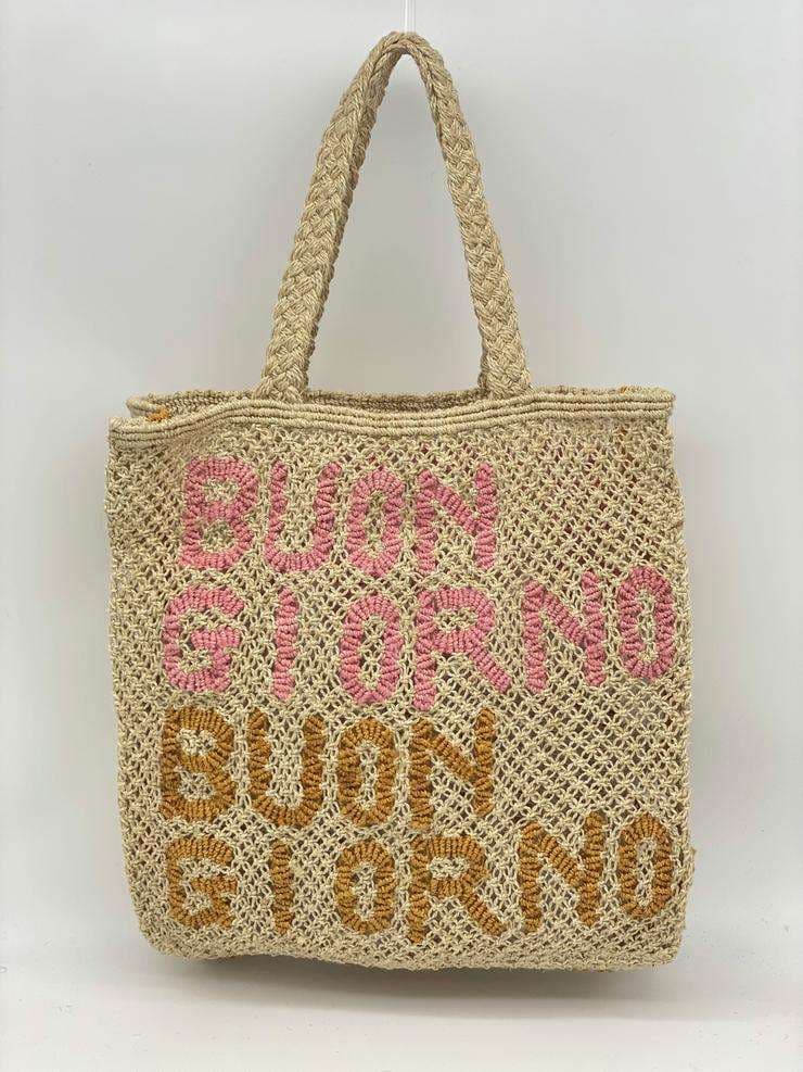 Riviera Greeting Jute Tote