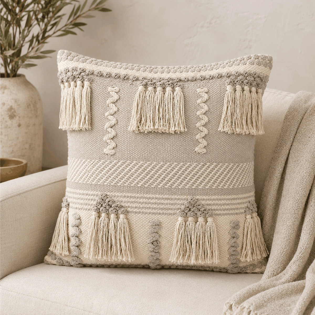 Nomadic Tassel Cushion Cover