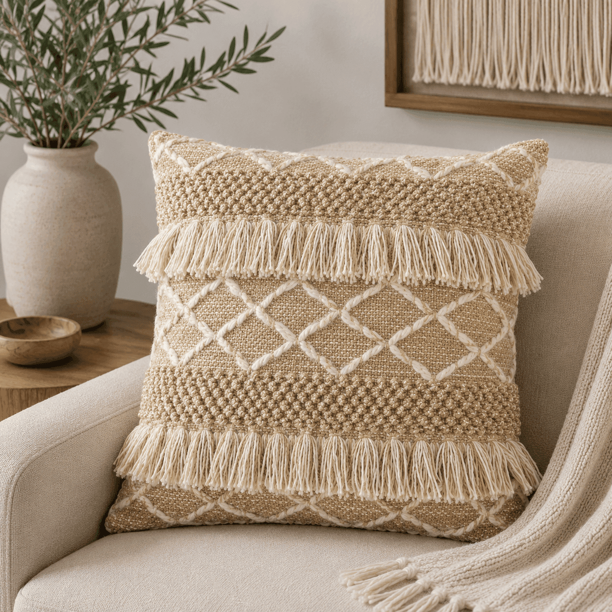 Nomad Fringe Cushion Cover