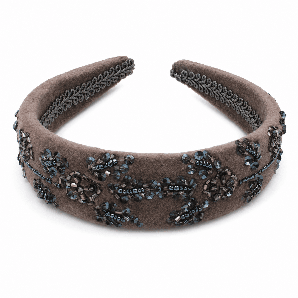 Golden Mocha Beaded Headband