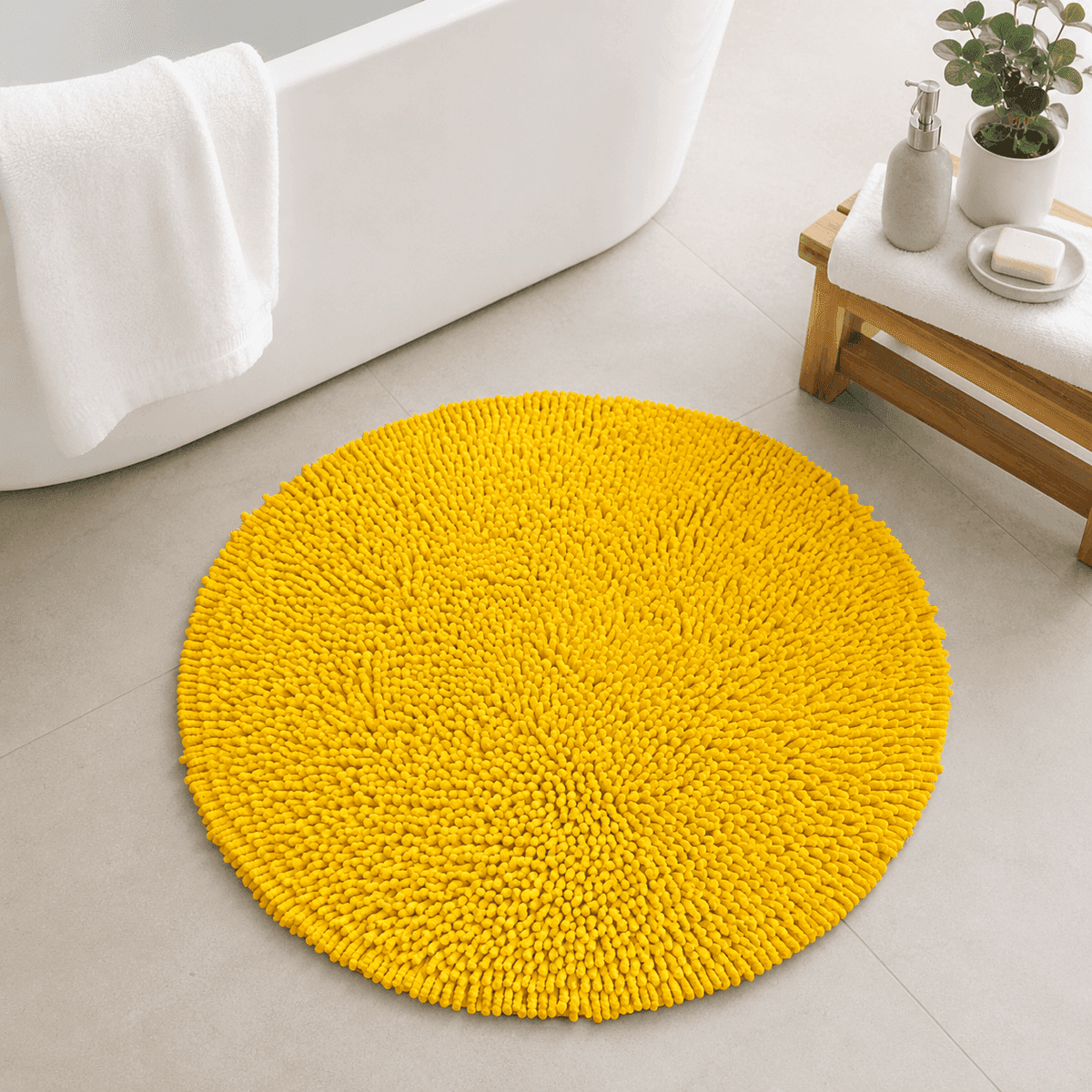 Sunburst Chenille Bathmat