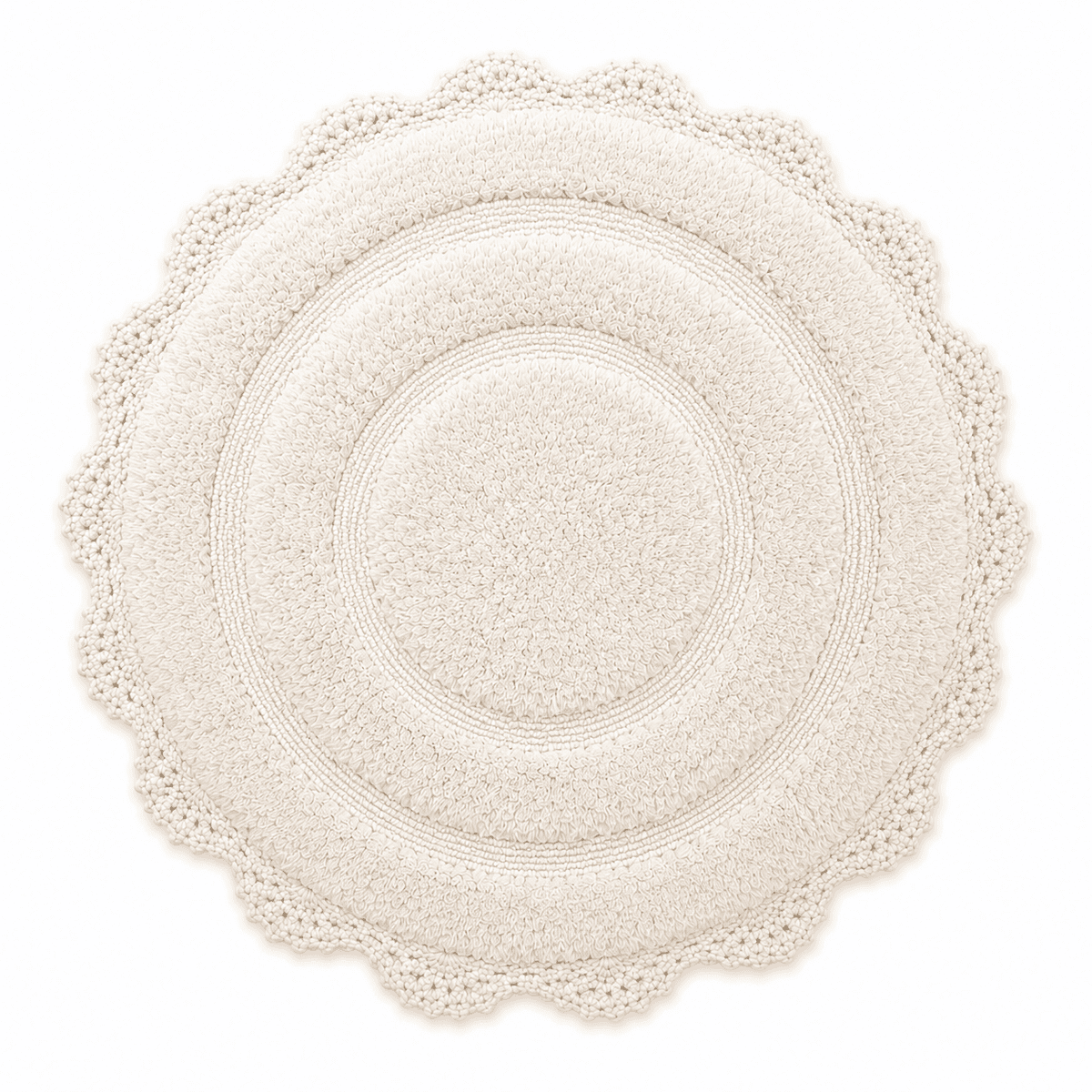 Lace Round Bathmat
