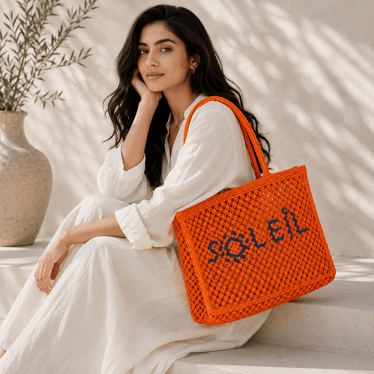 Soleil Crochet Market Tote