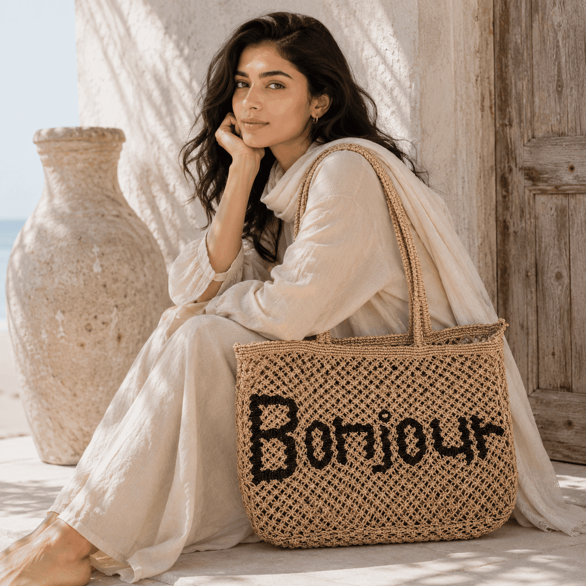 Bonjour Crochet Tote