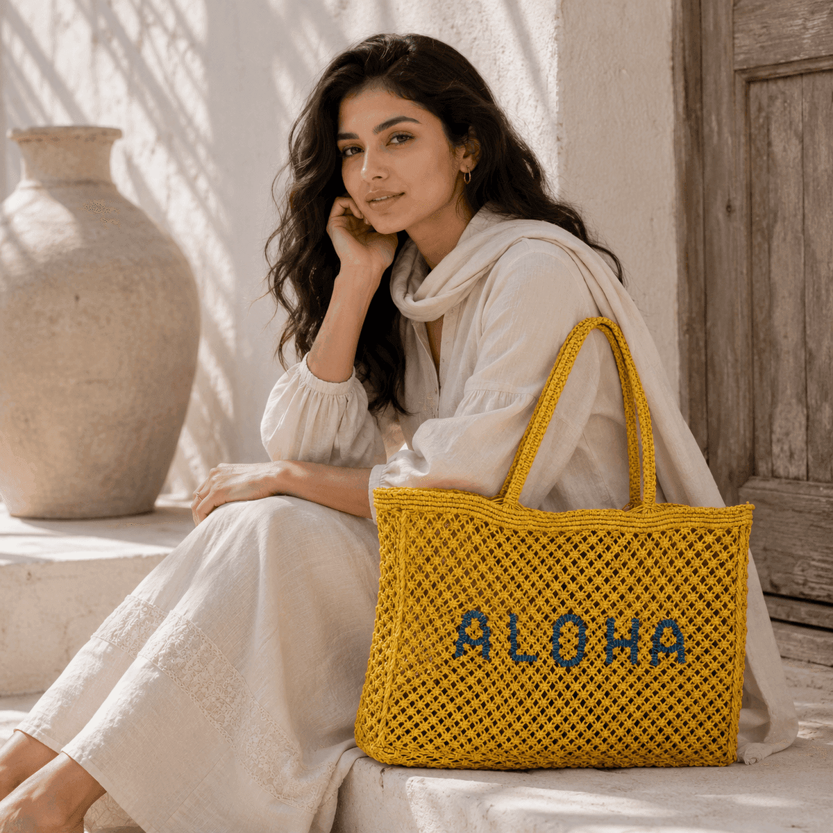 Aloha Crochet Beach Tote