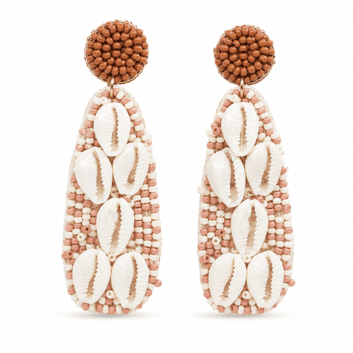 Coastal Shell Beaded Earrings
