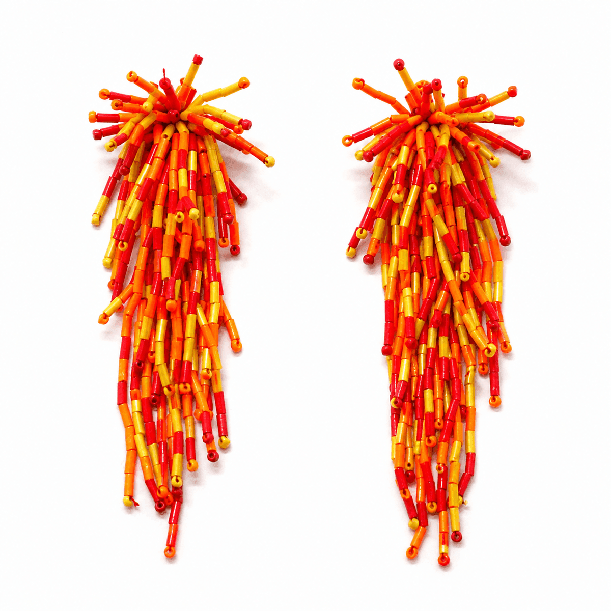 Candy Fringe Beaded Earrings