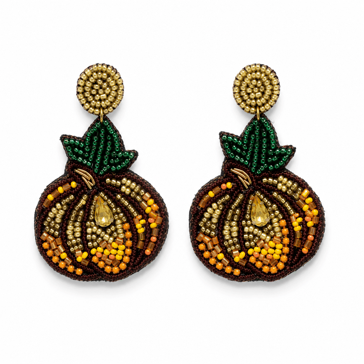 Lemon Zest Beaded Earrings