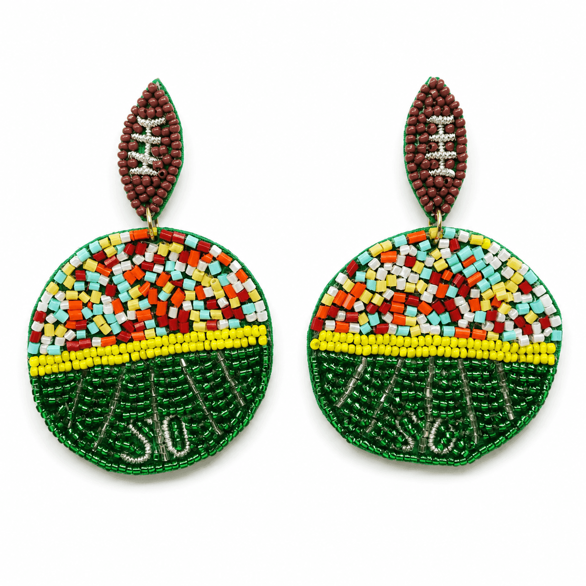 Lemon Zest Beaded Earrings