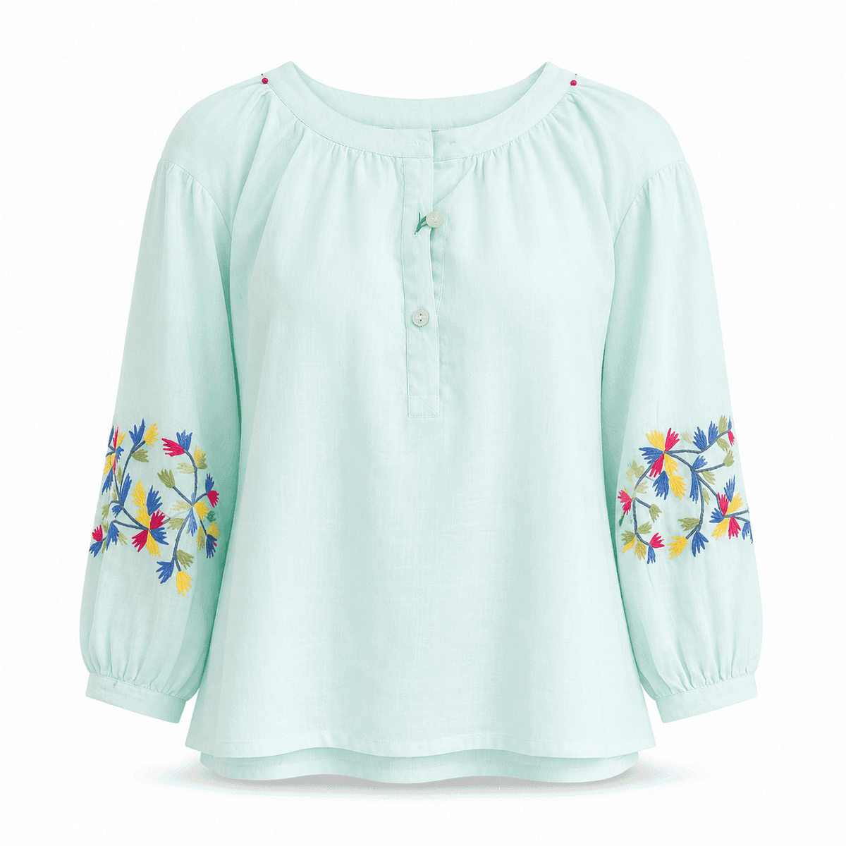 Meadow Bloom Embroidered Top