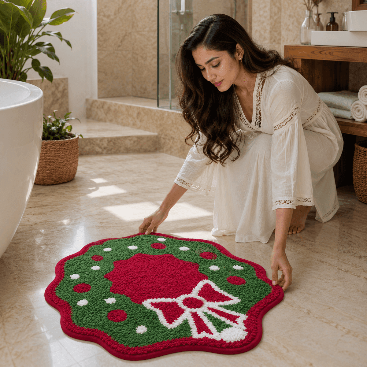 Holly Bell Tufted Bathmat
