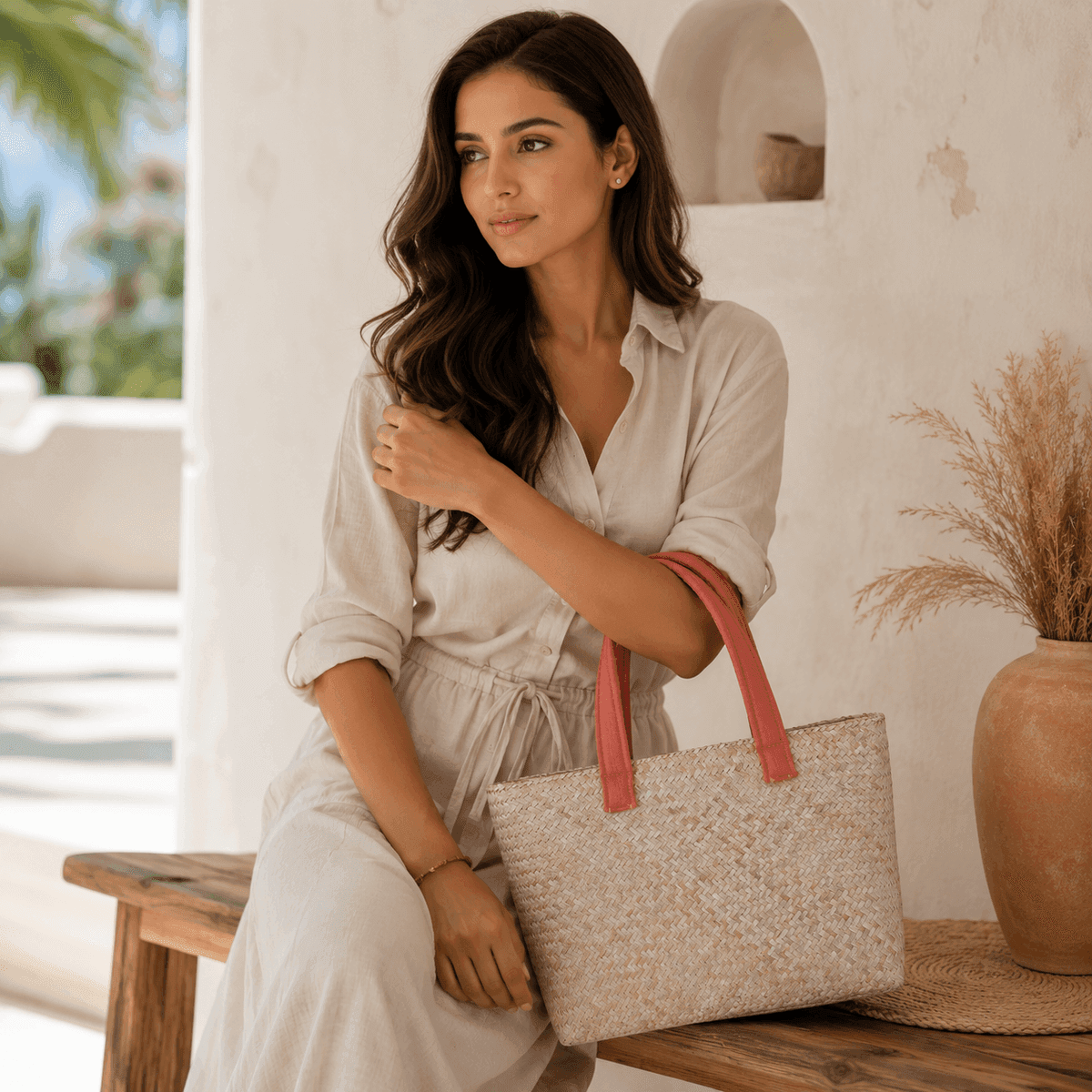 Coral Coast Sea Grass Tote