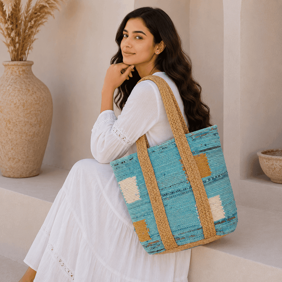 Ocean Breeze Artisan Tote