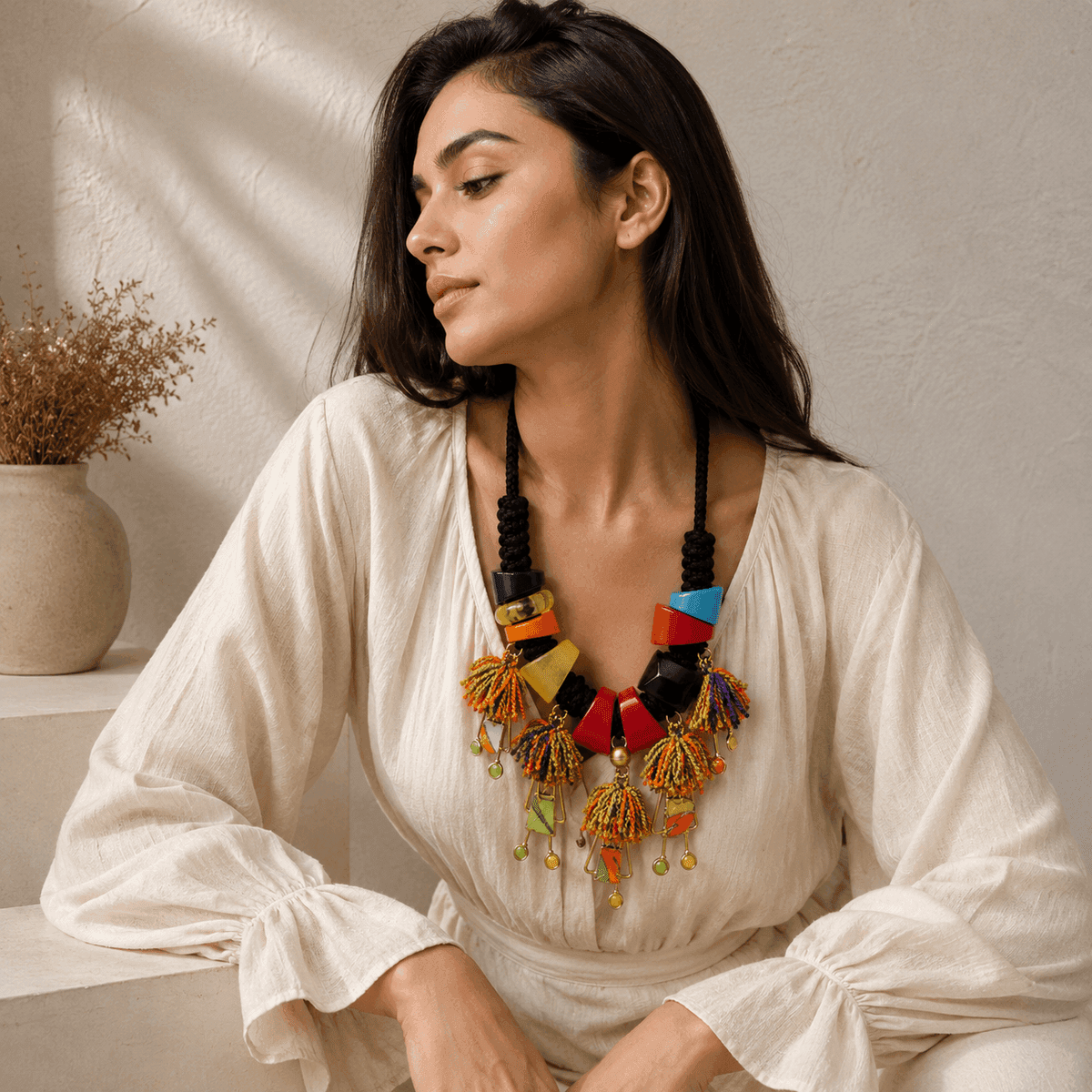 Tribal Mosaic Necklace