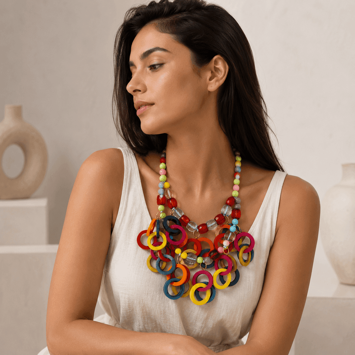 Carnival Rings Necklace