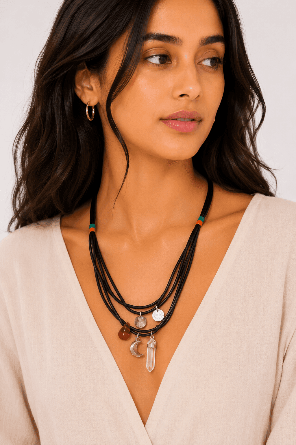 Midnight Talisman Layered Necklace