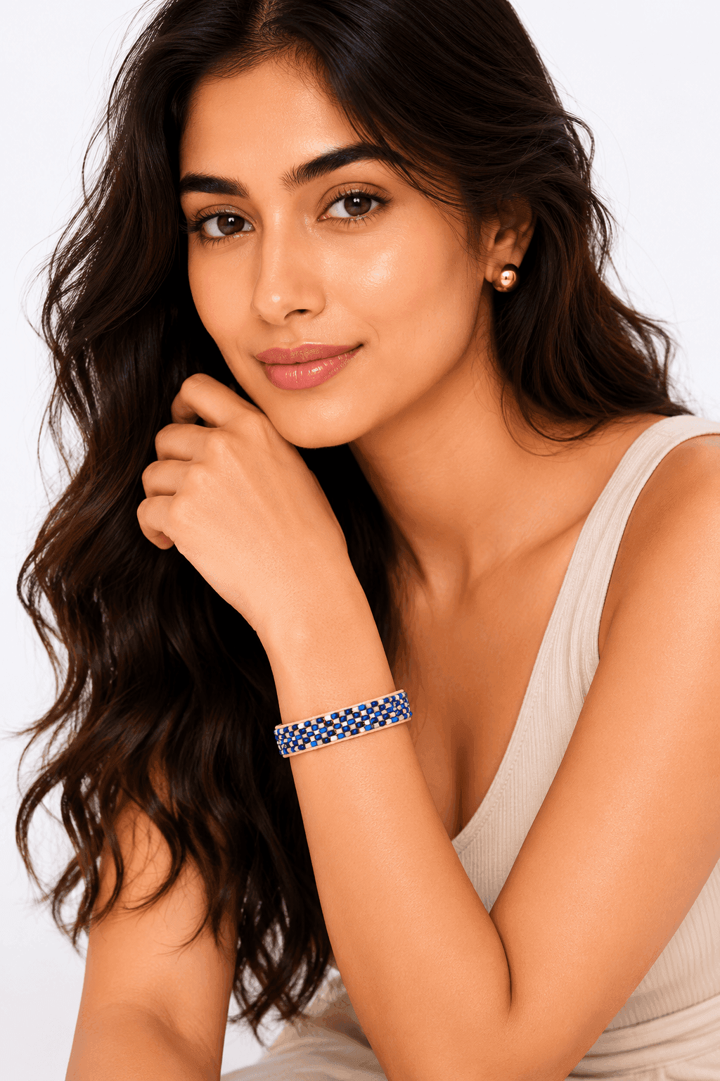 Ocean Blossom Beaded Armband