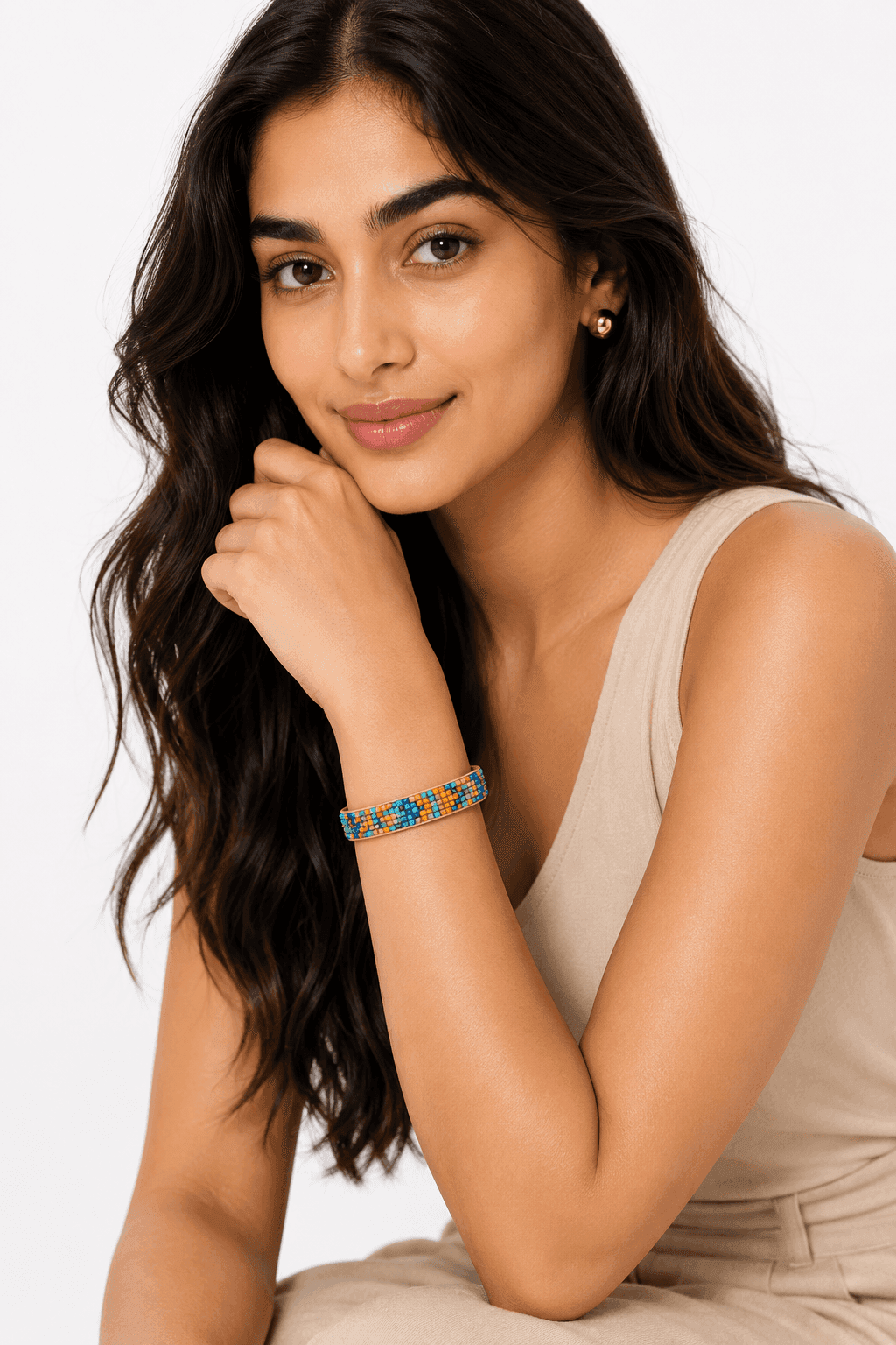 Carnival Mosaic Beaded Armband