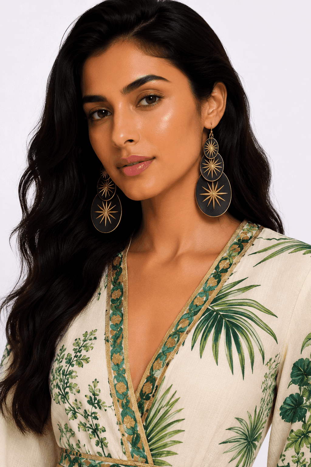 Celestial Noir Statement Earrings