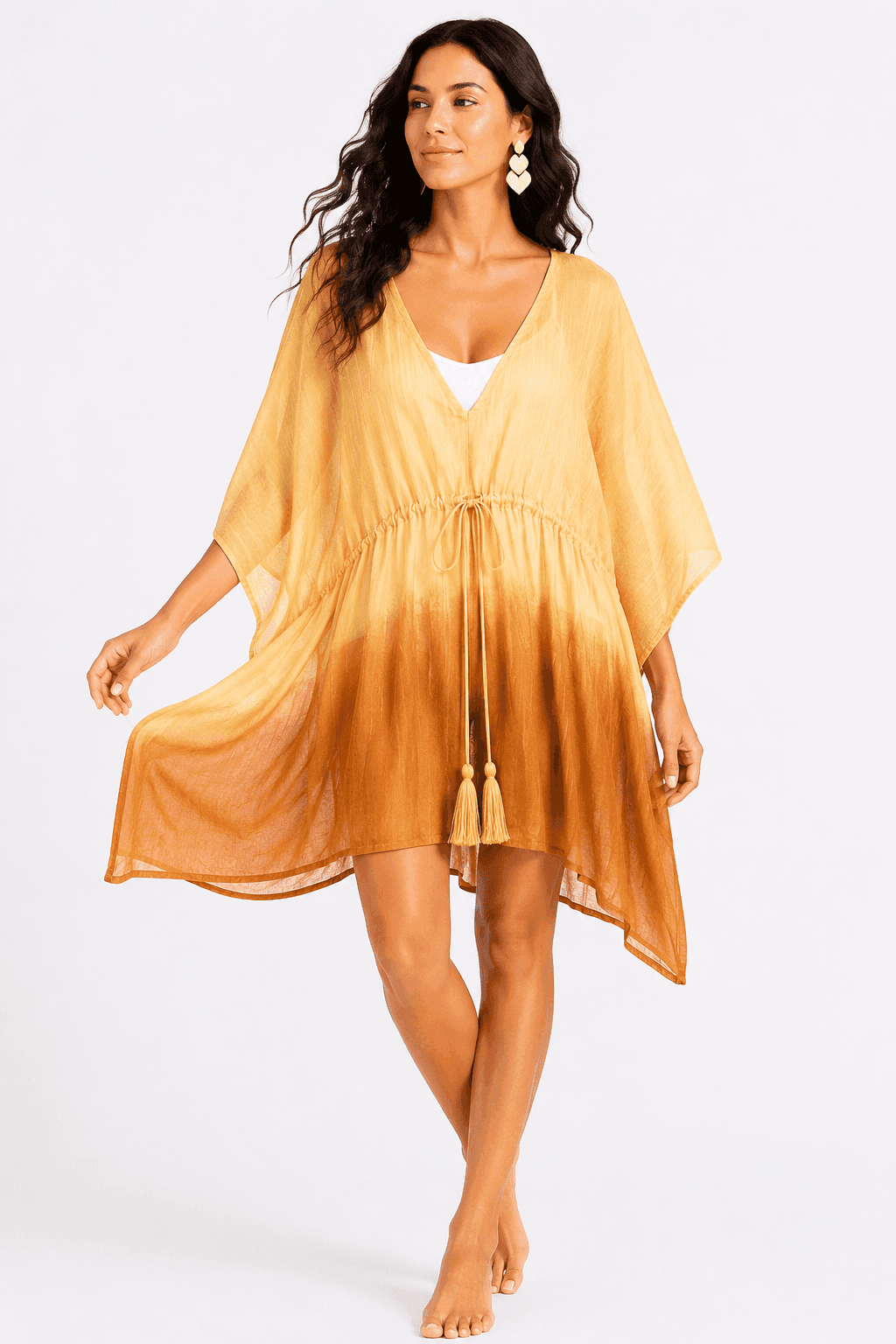 Sunset Glow Cotton Voile Kaftan