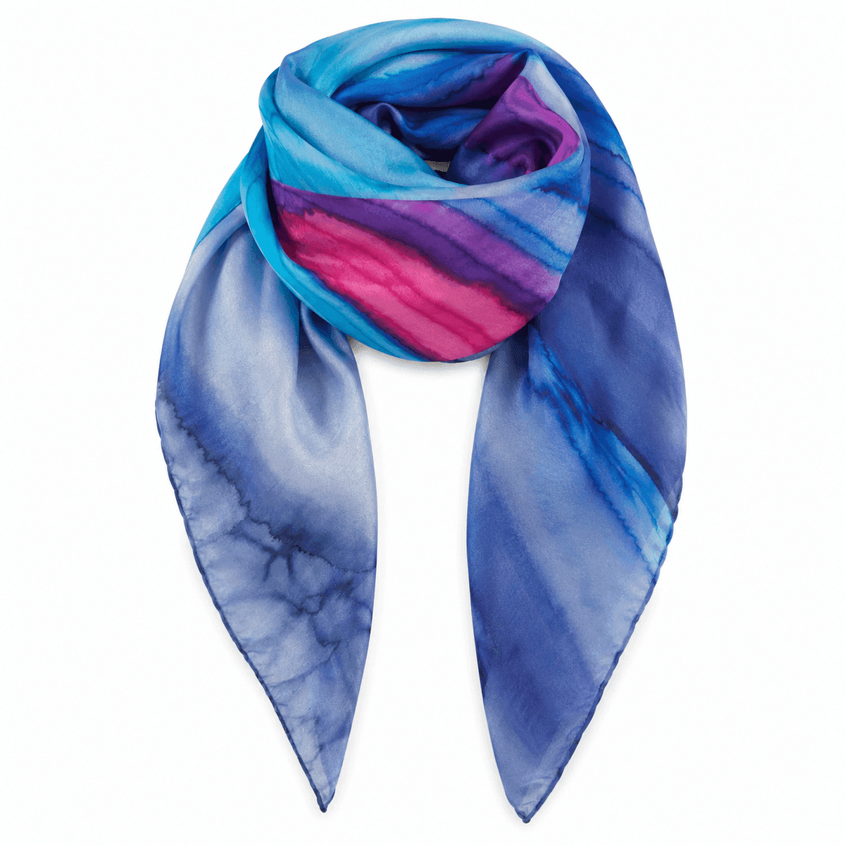 Ocean Aurora Silk Scarf
