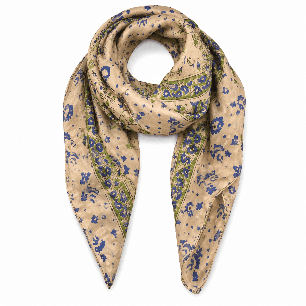Heritage Indigo Silk Scarf