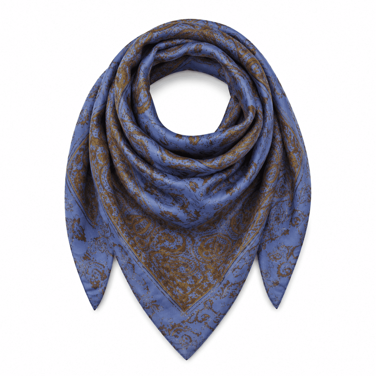Sapphire Heritage Silk Scarf