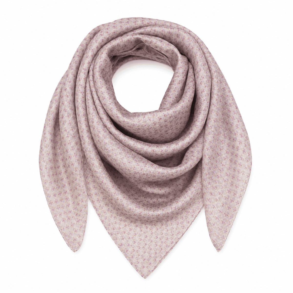 Blush Mosaic Silk Scarf
