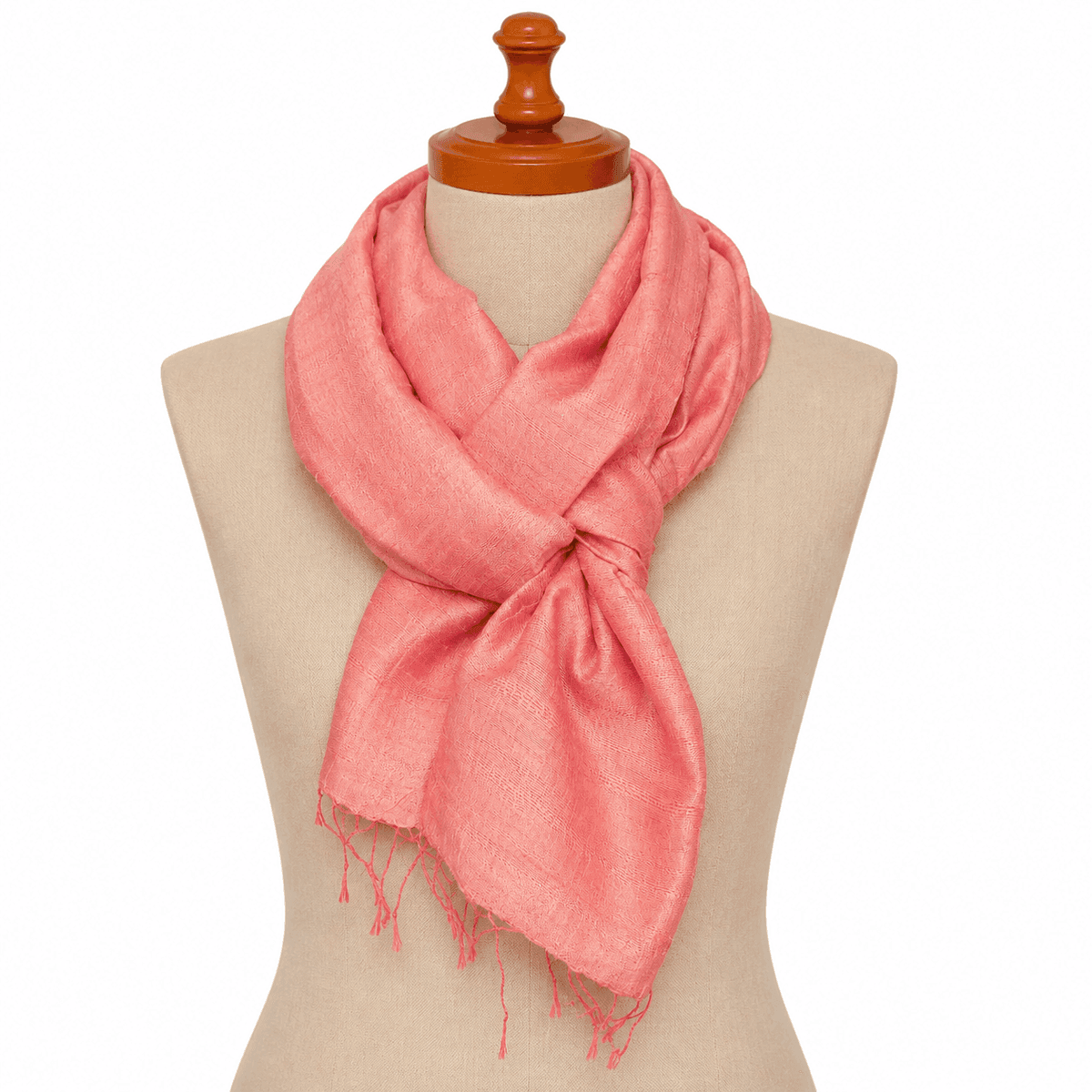 Rosewood Tussar Silk Scarf