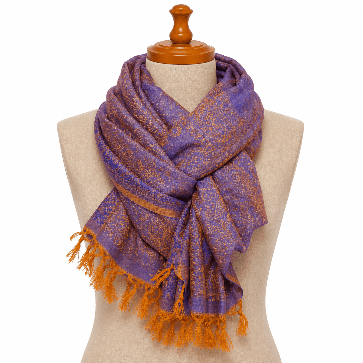 Varanasi Heritage Brocade Silk Scarf