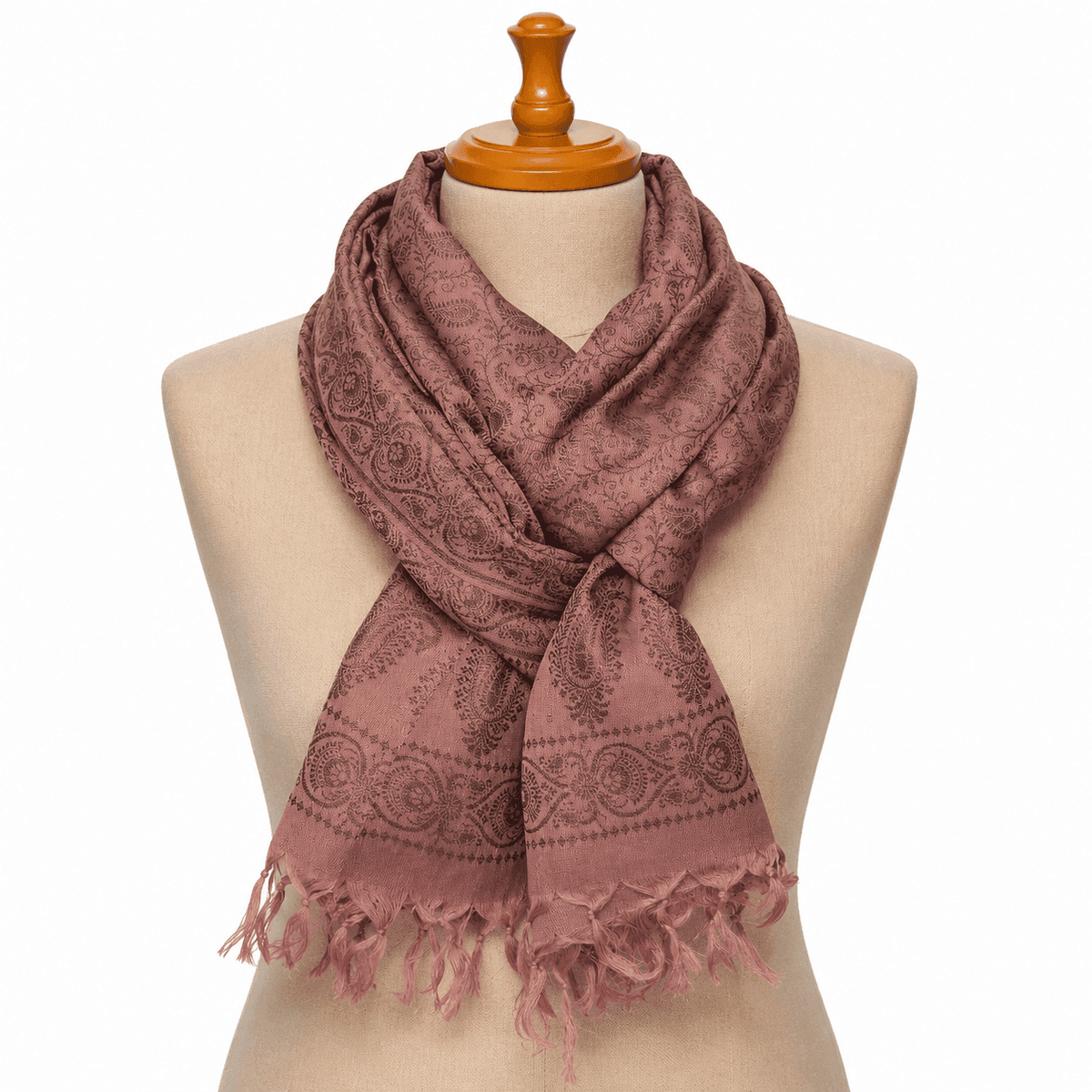 Varanasi Reversible Paisley Silk Scarf
