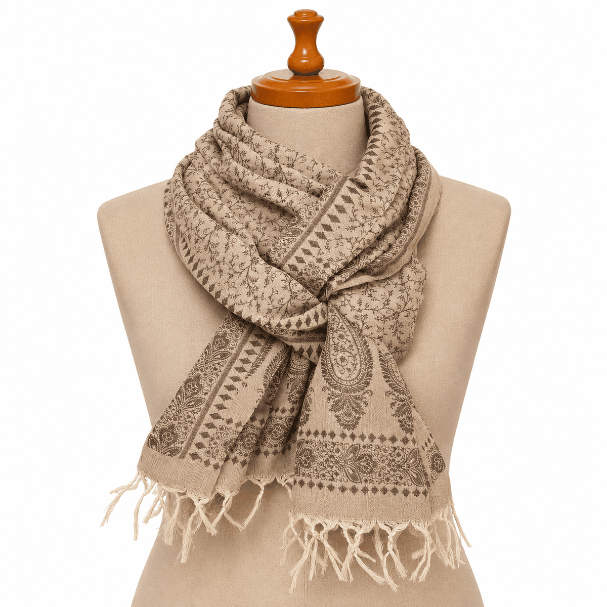 Varanasi Reversible Paisley Silk Scarf