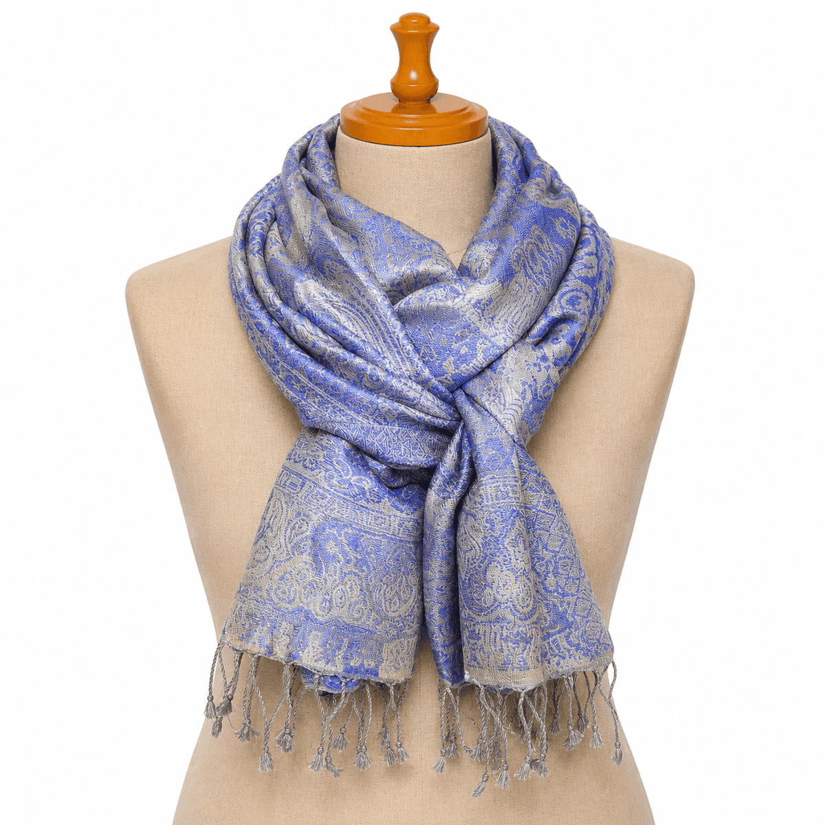 Varanasi Reversible Paisley Silk Scarf