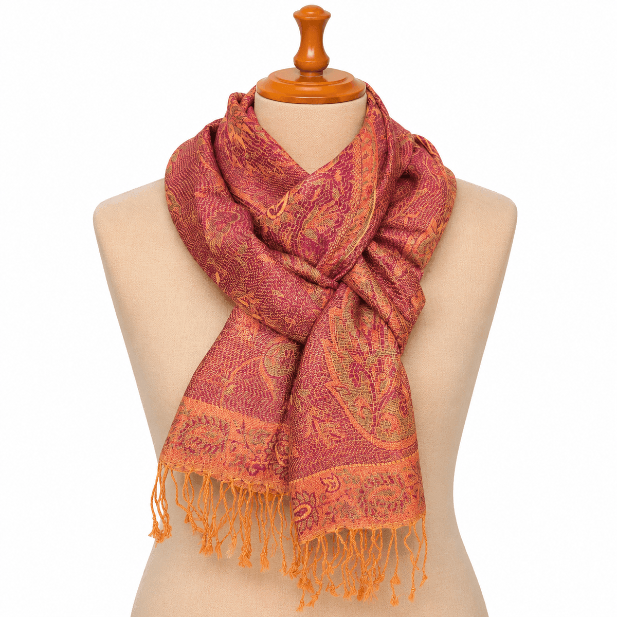 Royal Kashmir Silk Scarf