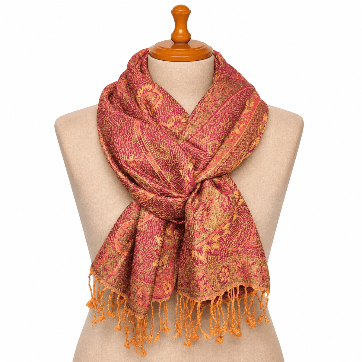 Royal Kashmir Silk Scarf
