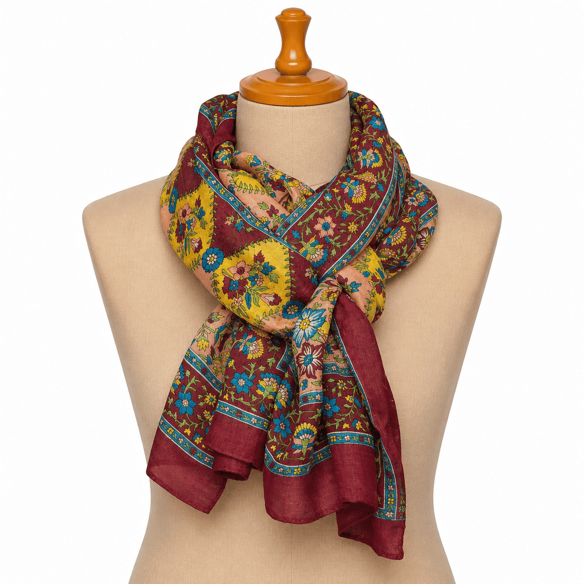 Royal Mosaic Silk Scarf