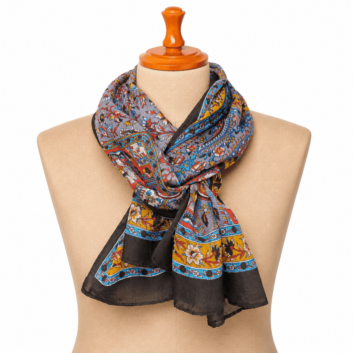 Royal Mosaic Silk Scarf