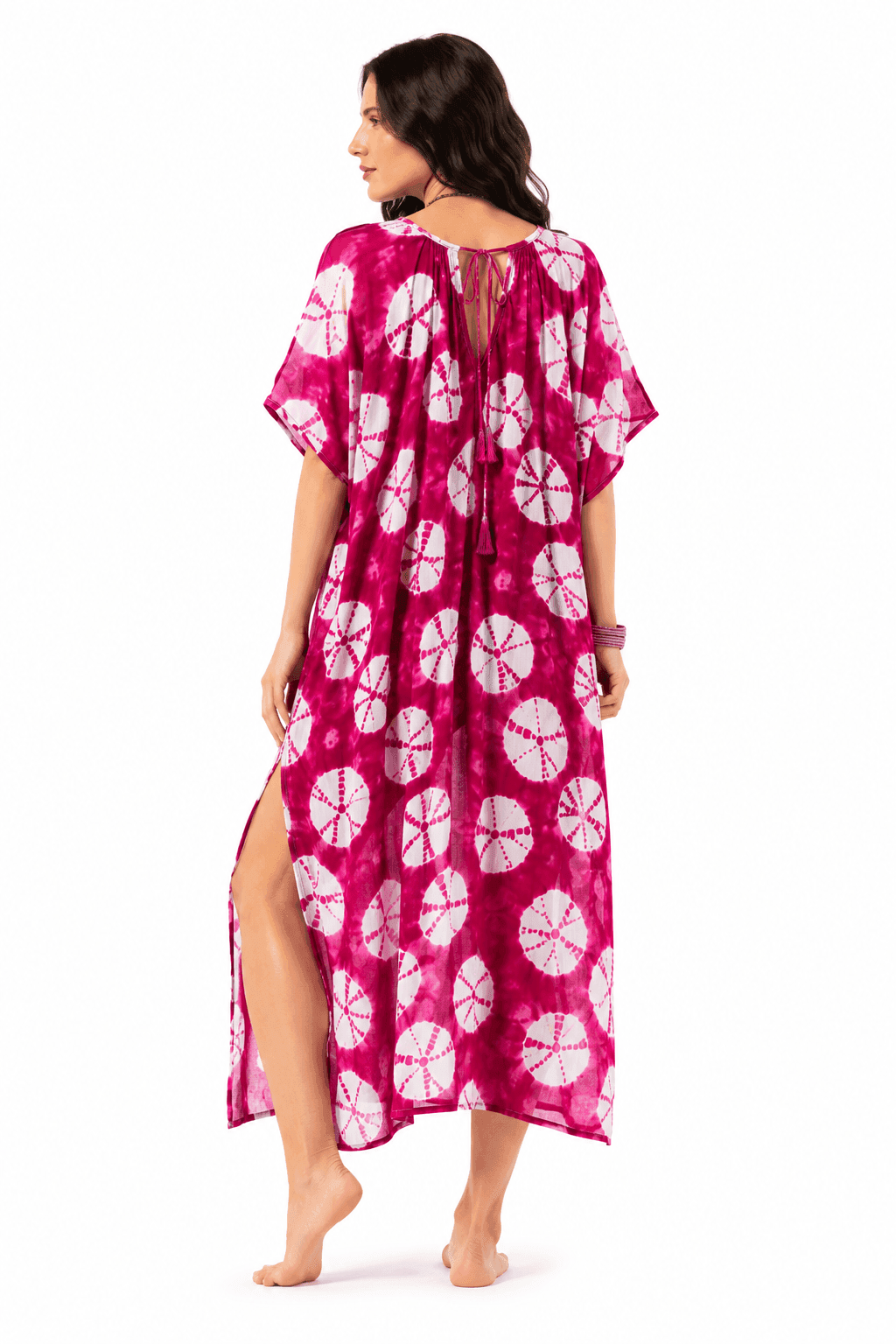 Pink Tie-Dye Kaftan