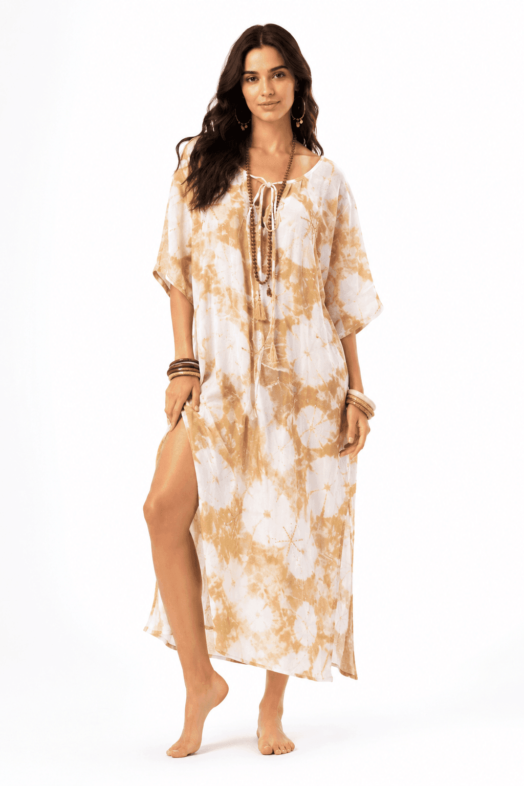 Desert Sand Tie-Dye Kaftan