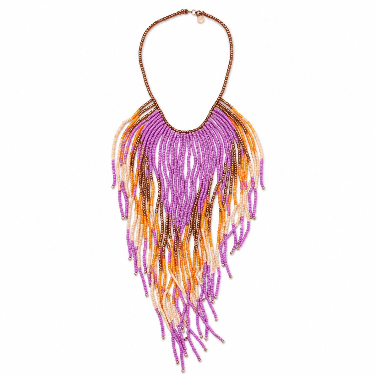 Sunset Fringe Statement Necklace