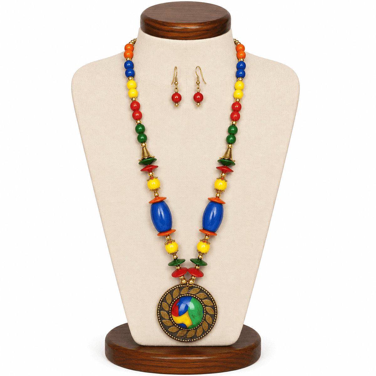 Carnival Mosaic Pendant Necklace